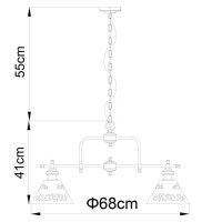 Подвесная люстра Kensington A1511LM-3PB Arte Lamp