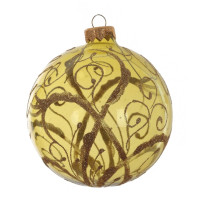 Украшение новогоднее "Шар" (блок 4 шт), L10 W10 H11 см, (в ассорт.)