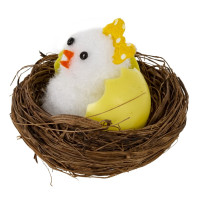 Набор из 2-х изделий декоративных "Гнездо пасхальное" (6*4,5), L11,5 W6,5 H6 см