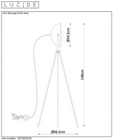 Торшер Lucide Alvaro 05730/01/30 Торшер Lucide Alvaro 05730/01/30