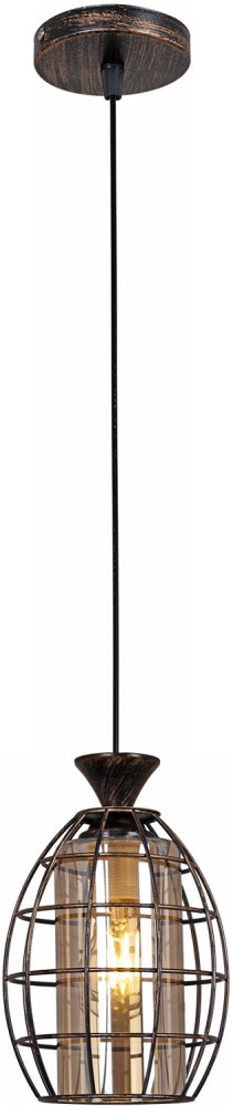 Подвесной светильник  03525-0.4-01 BK+GD Reluce