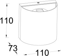Архитектурная подсветка TUBE LED W1041-2-3K Bl Oasis Light