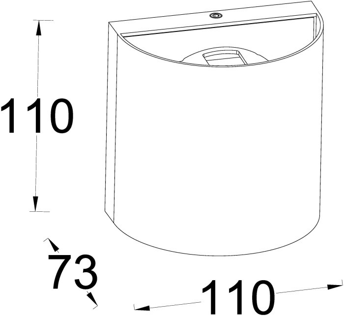Архитектурная подсветка TUBE LED W1041-2-3K Bl Oasis Light