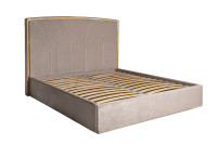 Кровать Lancy велюровая серая Кровать Lancy велюровая серая