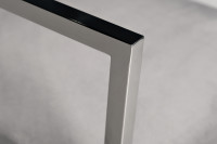 Стул барный велюровый серый/хром