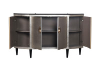 Комод серебристый с гранитной столешницей