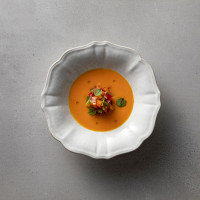 Тарелка глубокая 24см."Impressions" белая