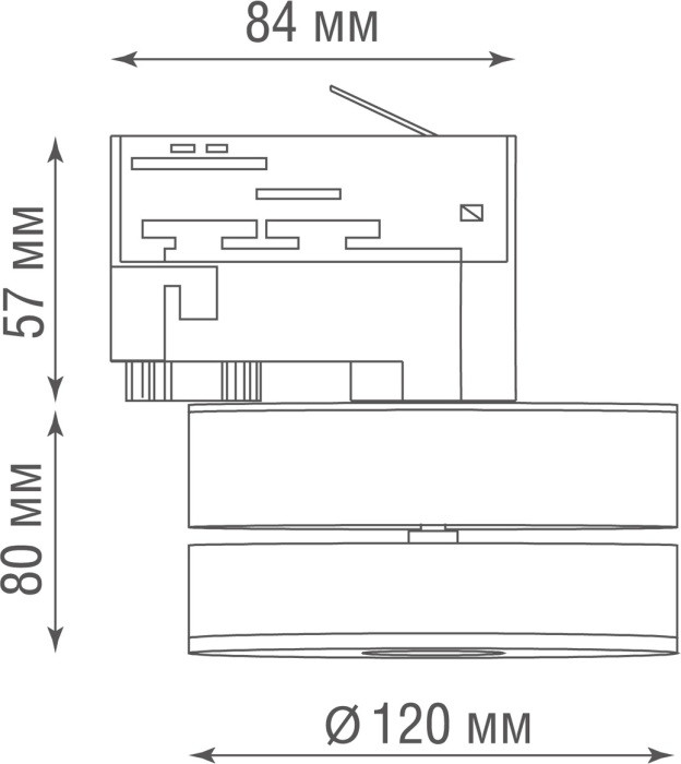 Трековый светильник Sun DL18958R25W1WTrack Donolux
