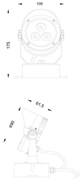 Прожектор уличный Power Spot 730283 Deko-Light