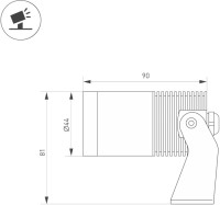Прожектор уличный RAY 053633 Arlight Прожектор уличный RAY 053633 Arlight