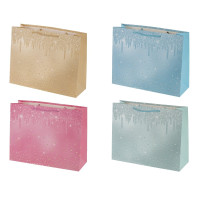 Пакет подарочный M (бумага 210г/м2, блок микс 12шт), L32 W11 H25 см, 4в.