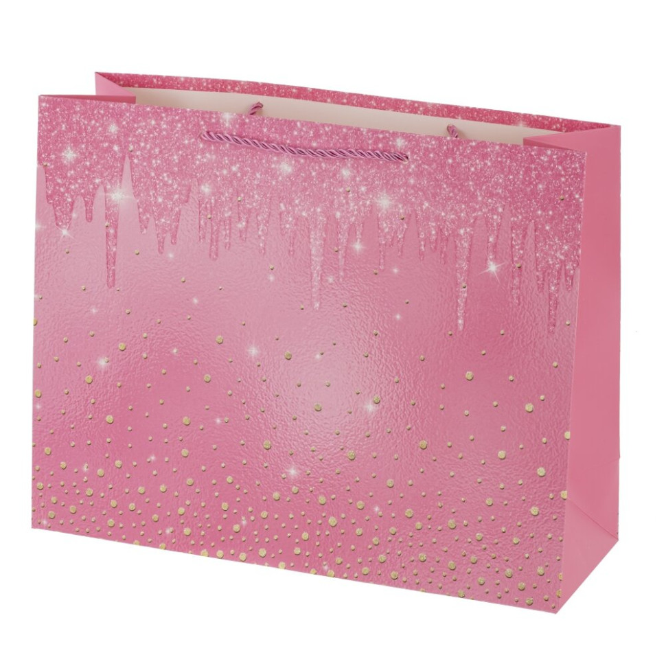 Пакет подарочный M (бумага 210г/м2, блок микс 12шт), L32 W11 H25 см, 4в.