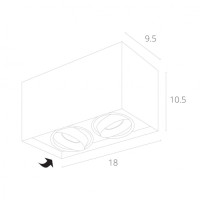 Точечный светильник Pictor A5654PL-2BK Arte Lamp