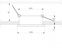 Точечный светильник Luss 25022/LED 5W 4200K BK черный Elektrostandard
