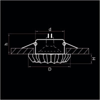 Встраиваемый светильник Lightstar Solo Ray 002120