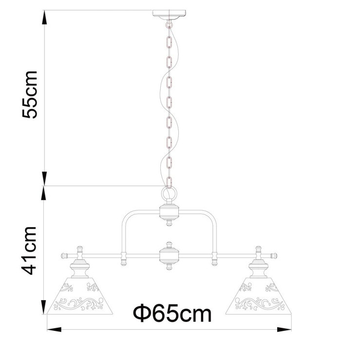 Подвесная люстра Kensington A1511LM-3WG Arte Lamp