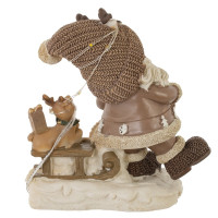 Фигурка декоративная "Дед Мороз", с подсветкой (3хLR44,н/п),  L1, L11 W6,5 H12,5 см, 2в.