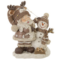 Фигурка декоративная "Дед Мороз", с подсветкой (3хLR44,н/п),  L1, L11 W6,5 H12,5 см, 2в.