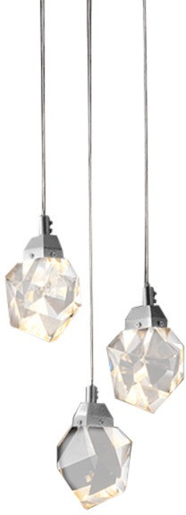 Подвесной светильник Crystal rock OM820083-3C (MD-020B-3 chrome) DeLight Collection