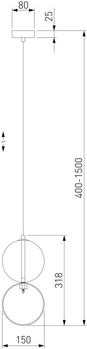 Подвесной светильник Selisa 50092/1 хром/дымчатый Eurosvet