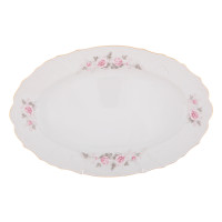 Блюдо овальное 39см "Роза серая 5396011" Bernadotte