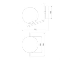 Бра Eurosvet Frost 70152/1 латунь