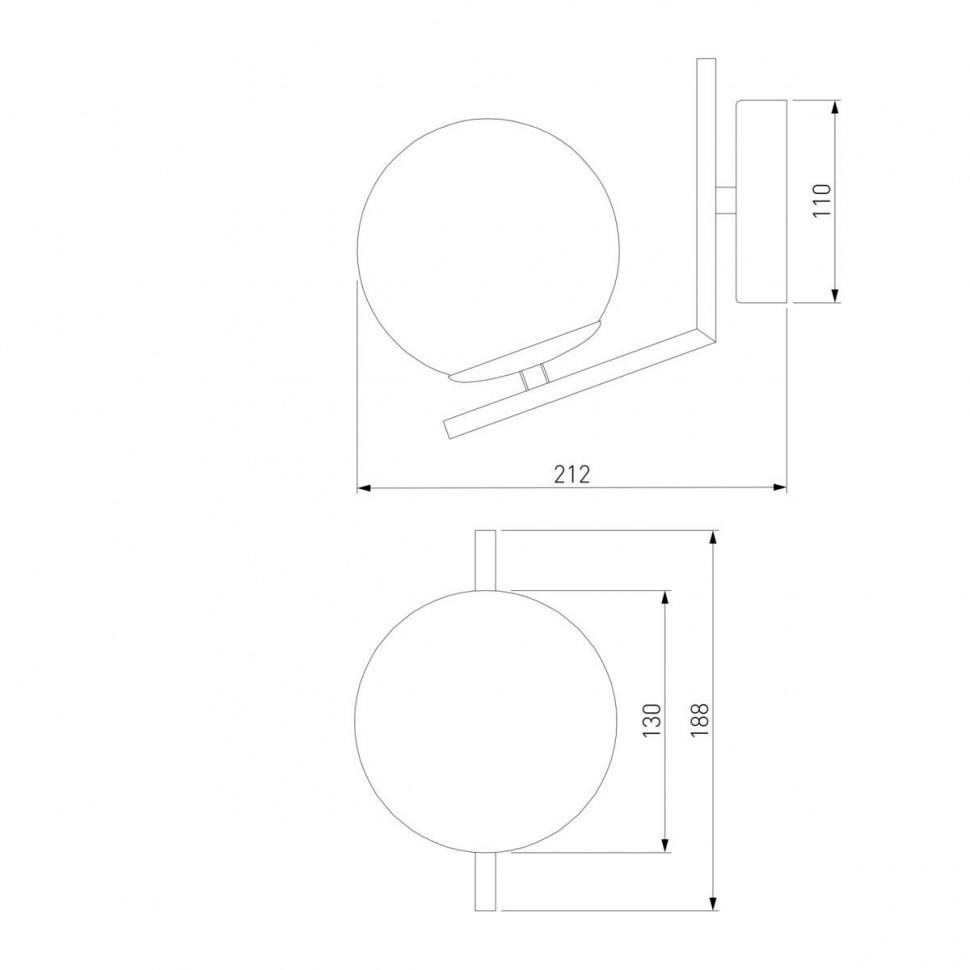 Бра Eurosvet Frost 70152/1 латунь