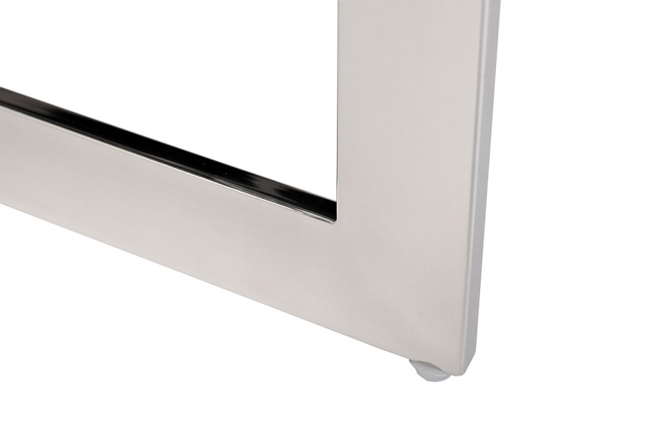 Стул велюровый светло-серый/хром