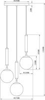Подвесной светильник Host V2851-3P Moderli Подвесной светильник Host V2851-3P Moderli