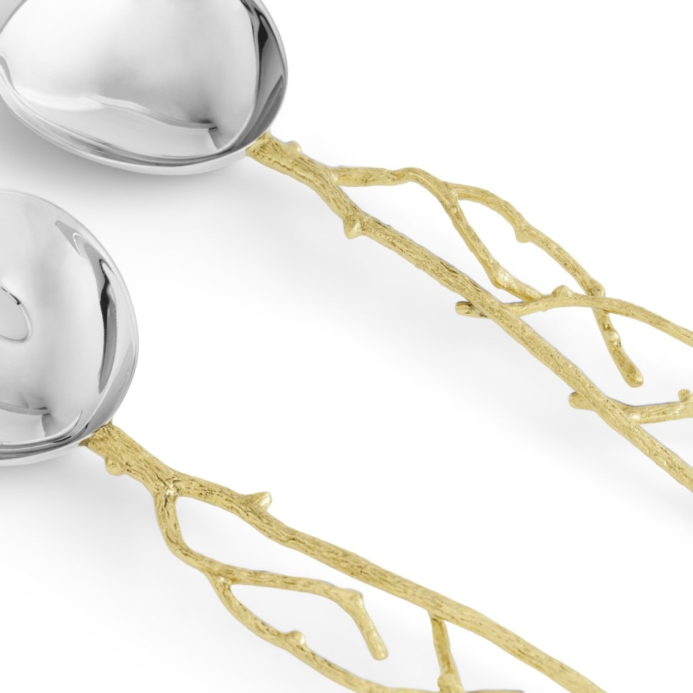 Набор сервировочный Michael Aram "Butterfly Ginkgo Gold", 2 предмета, 30 см