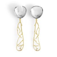 Набор сервировочный Michael Aram "Butterfly Ginkgo Gold", 2 предмета, 30 см