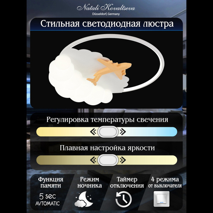 Потолочная люстра Kids INNOVATION STYLE 83124 Natali Kovaltseva