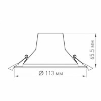 Встраиваемый светодиодный светильник Arlight LTD-Legend-R115-10W Day4000 027316(1)