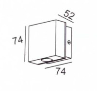 Настенный светильник уличный TUBE LED W78329 R Oasis Light
