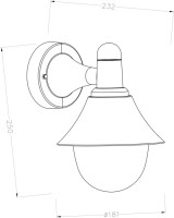 Настенный светильник уличный 30009 30009W/01 Escada