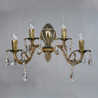 Бра Alicante 8888/2+2 PB Leaf crystal Ambiente