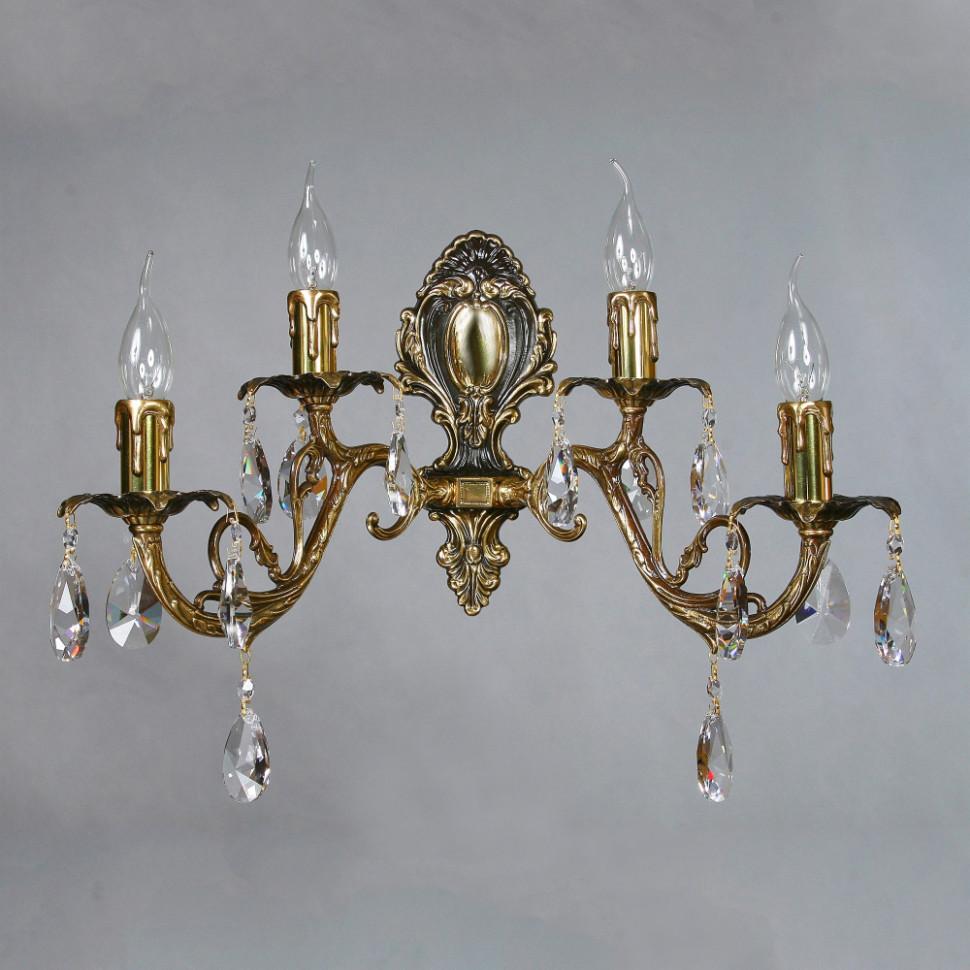 Бра Alicante 8888/2+2 PB Leaf crystal Ambiente