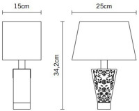 Интерьерная настольная лампа Vicky D69B0302 Fabbian
