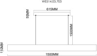 Подвесной светильник Edda WE514.03.703 Wertmark