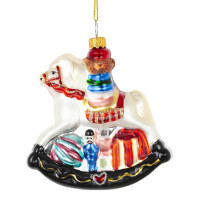 Украшение новогоднее "Лошадка-качалка", L9 W3,5 H10 см