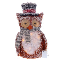 Изделие декоративное с подсветкой "Сова", L33 W20 H55 см, (тепл бел, 3хАА, не вход)