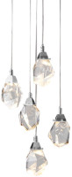 Подвесной светильник Crystal rock OM820083-5C (MD-020B-5 chrome) DeLight Collection