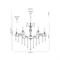 Подвесная люстра Lucia Tucci Barletta 122.12.6 Antique Подвесная люстра Lucia Tucci Barletta 122.12.6 Antique