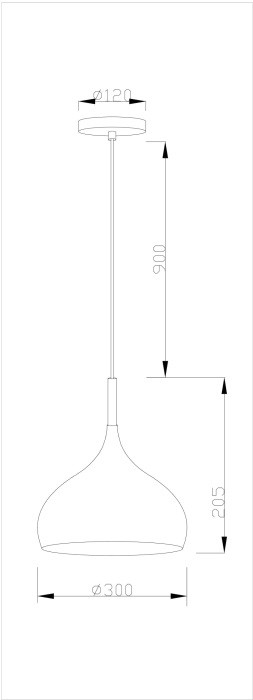Подвесной светильник Eline V1292-1P Moderli