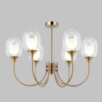 Потолочная люстра Spritz 70217/6 латунь Eurosvet