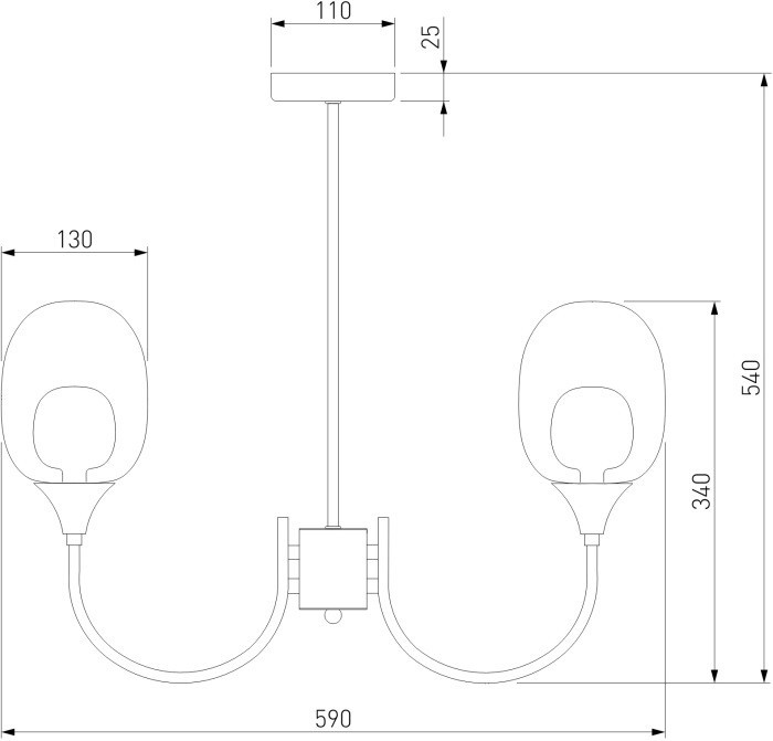 Потолочная люстра Spritz 70217/6 латунь Eurosvet