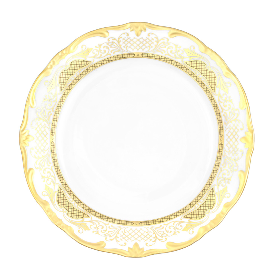 Набор тарелок 24см.6шт."Симфония золотая"