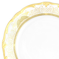 Набор тарелок 24см.6шт."Симфония золотая"