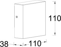 Архитектурная подсветка TUBE LED W1040-1-3K Bl Oasis Light