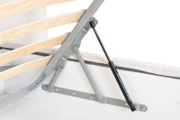 Кровать Como с подъемным механизмом шенилл белый Кровать Como с подъемным механизмом шенилл белый